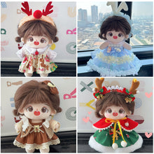 Load image into Gallery viewer, 20CM Cotton Doll Rompers Cartoon Plush Doll Replacement Outfit Lolita Dress Playing House Accessories Mini Clothes