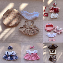 Load image into Gallery viewer, 20CM Cotton Doll Rompers Cartoon Plush Doll Replacement Outfit Dress Playing House Accessories Mini Clothes