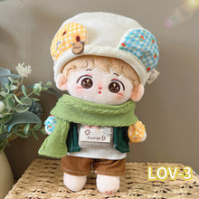 Load image into Gallery viewer, 20CM Cotton Doll Rompers Cartoon Plush Doll Replacement Outfit Dress Playing House Accessories Mini Clothes