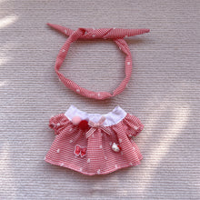 Load image into Gallery viewer, 20CM Cotton Doll Rompers Cartoon Plush Doll Replacement Outfit Dress Playing House Accessories Mini Clothes