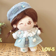 Load image into Gallery viewer, 20CM Cotton Doll Rompers Cartoon Plush Doll Replacement Outfit Dress Playing House Accessories Mini Clothes