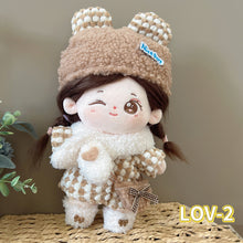 Load image into Gallery viewer, 20CM Cotton Doll Rompers Cartoon Plush Doll Replacement Outfit Dress Playing House Accessories Mini Clothes