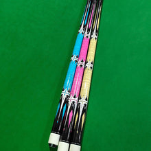 Load image into Gallery viewer, 1PC 145CM 13MM Big Head Fancy Nine Billiard Cue 1/2 Split Birch Cue Stick Billiards Accessories