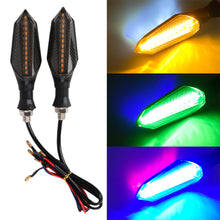 Load image into Gallery viewer, 2Pcs LED Motorcycle Turn Signal Lamp Sequential Flowing Flash Indicator Lights Running Light Motorcycle Tail Lights