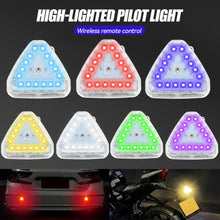 Load image into Gallery viewer, 7 Colors Car Motorcycle Wireless Remote Control Strobe Light LED Warning Lamp Triangle Navigation Lights