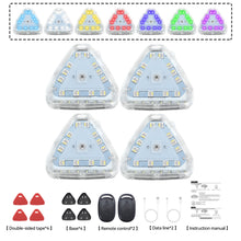 Load image into Gallery viewer, 7 Colors Car Motorcycle Wireless Remote Control Strobe Light LED Warning Lamp Triangle Navigation Lights