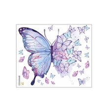 Load image into Gallery viewer, Purple Butterfly Wall Stickers for Bedroom Living Room Decoration Girls Room Wall Decals Daughter Room Wallpaper PVC Murals