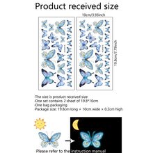 Load image into Gallery viewer, Luminous Blue Butterfly Wall Stickers Decor Butterflies for Bedroom Living Room Decoration Girls Room Wall Decals Daughter Room Wallpaper PVC Murals
