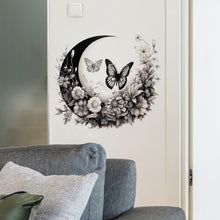 Load image into Gallery viewer, Personality Creative Moon Wreath Butterfly Bedroom Living Room Home Decoration Wall Stickers Wholesale Room Decoration
