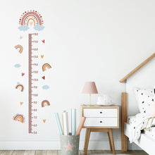 Load image into Gallery viewer, Rainbow Height Measurement Wall Stickers for Kids Room Height Ruller Grow Up Chart Wall Decals for Baby Nursery Room Decoration