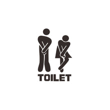 Load image into Gallery viewer, WC Toilet Entrance Sign Door Stickers For Public Place Home Decoration Creative Pattern Wall Decals Diy Funny Vinyl Mural Art