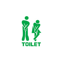 Load image into Gallery viewer, WC Toilet Entrance Sign Door Stickers For Public Place Home Decoration Creative Pattern Wall Decals Diy Funny Vinyl Mural Art