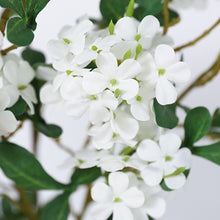 Load image into Gallery viewer, Luxury Blue Snowflake Branch Silk Artificial Flowers for House Decor Party Favors White Wreath Wedding Home Decoration