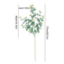 Load image into Gallery viewer, Artificial Plants Eucalyptus Leaves Green Leaf Branches Flowers Wreath DIY Bouquet Wedding Home Decoration
