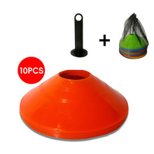 Load image into Gallery viewer, 10Pcs/ Set Kids Football Training Equipment for Pro Disc Cones Agility Exercise Obstacles Avoiding Sport Training Accessories