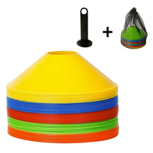Load image into Gallery viewer, 10Pcs/ Set Kids Football Training Equipment for Pro Disc Cones Agility Exercise Obstacles Avoiding Sport Training Accessories