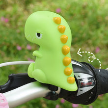Load image into Gallery viewer, Cartoon Dinosaurs Bike Handlebar Decor Air Horn Children Balance Bike Scooter Bell Super Loud Bicycle Bell Bicycle Accessories