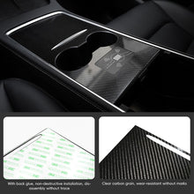 Load image into Gallery viewer, Car Interior Central Control Panel Cover Trim Protection Retrofit Film Decoration Console Sticker For Tesla Model 3 Y Accessories