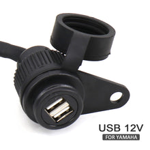 Load image into Gallery viewer, DV 12V Motorcycle Double USB Charger Adapter Socket Converter For Yamaha MT-07 MT-09 SP Tracer FZ-09 FZ-07 Tracer XSR 700 900