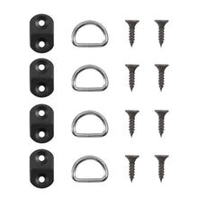 Load image into Gallery viewer, 4Pcs Car Rear Trunk Cargo Net Floor Hook Accessories Boot Cargo Floor Net Tie Down Hook Ring Loop Hanging Flat Screen Net Fixing Kit