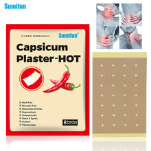 Load image into Gallery viewer, 8pcs/bag Neck Pian Relief Shoulder Pain Hyperostosis Capsicum Plaster-hot Strain Sprain Scciatica Relief Pain Relief Plaster Health Care
