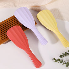 Load image into Gallery viewer, Ginkgo Leaf Hair Brush Massager Silicone Coarse Toothed Handle Hair Comb Long Handle Hair Massage Brush