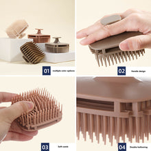 Load image into Gallery viewer, Soft Hair Comb Household Meridian Multi Color Square Massage Hair Brush Household Hair Comb Shower Massage Hollowed Out Hair Brush
