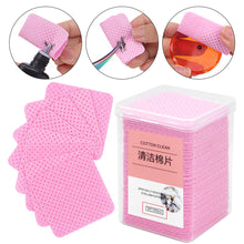 Load image into Gallery viewer, 200Pcs Lint-Free Paper Cotton Wipes Eyelash Extension Glue Remover Pads Lashes Grafting Cleaning Glue Mouth Wipe Makeup Tool