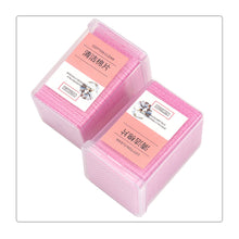 Load image into Gallery viewer, 200Pcs Lint-Free Paper Cotton Wipes Eyelash Extension Glue Remover Pads Lashes Grafting Cleaning Glue Mouth Wipe Makeup Tool