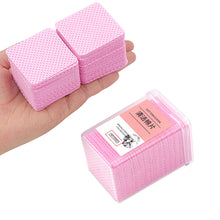 Load image into Gallery viewer, 200Pcs Lint-Free Paper Cotton Wipes Eyelash Extension Glue Remover Pads Lashes Grafting Cleaning Glue Mouth Wipe Makeup Tool