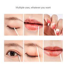 Load image into Gallery viewer, 100Pcs Disposable Ultra-small Cotton Swab Brush Lint Free Micro Wood Makeup Brushes Eyelash Extension Glue Removing Tools