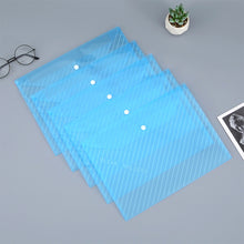 Load image into Gallery viewer, 20 Pieces A4 Twill Waterproof Snap Buckles Large Capacity Office Materials Student Test Paper Bags Transparent File Bags
