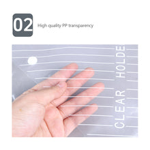 Load image into Gallery viewer, 20 Pieces A4 Twill Waterproof Snap Buckles Large Capacity Office Materials Student Test Paper Bags Transparent File Bags