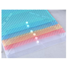 Load image into Gallery viewer, 20 Pieces A4 Twill Waterproof Snap Buckles Large Capacity Office Materials Student Test Paper Bags Transparent File Bags