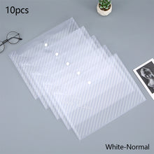 Load image into Gallery viewer, 20 Pieces A4 Twill Waterproof Snap Buckles Large Capacity Office Materials Student Test Paper Bags Transparent File Bags