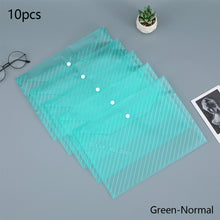 Load image into Gallery viewer, 20 Pieces A4 Twill Waterproof Snap Buckles Large Capacity Office Materials Student Test Paper Bags Transparent File Bags