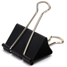 Load image into Gallery viewer, 10pcs/lot Binder Clips Metal Fold Back Clips Small Paper Clip Clamp 15/19/25/32mm Office Clip for Home School Office Storage
