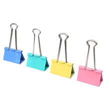 Load image into Gallery viewer, 10pcs/lot Binder Clips Metal Fold Back Clips Small Paper Clip Clamp 15/19/25/32mm Office Clip for Home School Office Storage