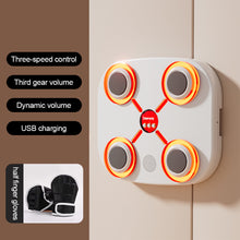 Load image into Gallery viewer, Children's Smart Music Boxing Target With Lights And Half Finger Gloves Home Exercise Decompression Bluetooth Training Wall Target Free Of Punching