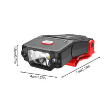 Load image into Gallery viewer, 1PC Dual Light Source Hat Clip Light Wave Hand Sensing Outdoor Red Mosquito Repellent Light Ultra-Light Portable Waterproof Headlight