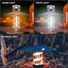Load image into Gallery viewer, Multifunction Outdoor Retro Atmospheric Camping Light With Removable Lampshade Waterproof LED Flashlight With Hand Cord USB Charging