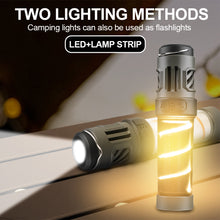 Load image into Gallery viewer, Multifunctional LED Camping Light With Mosquito Repellent Mat Triangle Stand Portable Outdoor Tent Canopy Atmosphere Light Flashlight Type-C Charging