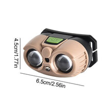 Load image into Gallery viewer, Owl Intelligent Sensing Headlight 45° Angle Adjustment USB Charging Outdoor Portable Night Running Fishing Long Endurance Flashlight