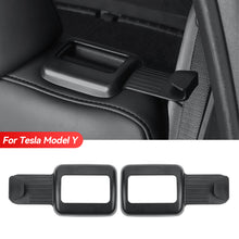 Load image into Gallery viewer, 2Pcs Car Seat Belt Fixing Bracket Rear Seat Belt Limiter Protective Cover Interior Accessories for Tesla Model Y 2022-23