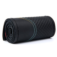 Load image into Gallery viewer, DIY Soft Genuine Leather Car Steering Wheel Covers Braid With Needle And Thread Auto Interior Accessories 38cm