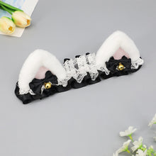 Load image into Gallery viewer, 2Pcs Cute Motorcycle Helmet Decorations Lace ribbon Soft Plush Ears For Motocross Full Face Off Road Helmet Sticker