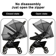 Load image into Gallery viewer, Zipper Type Baby Crib Netting Mosquito Net Pushchair Anti-bug Netting Infant Protection Mesh Stroller Trolley Accessories