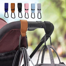Load image into Gallery viewer, PU Leather Baby Stroller Hook for Pram Rotate 360 Degree Rotatable Cart Organizer Pram Hook Stroller Accessories