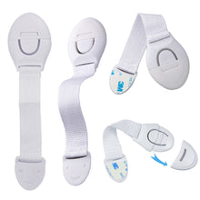Load image into Gallery viewer, 10Pcs Baby Cabinet Locks Strap Drawer Lock Child Anti Opening Refrigerator Lock Home Baby Anti Pinch Safety Protection Buckle