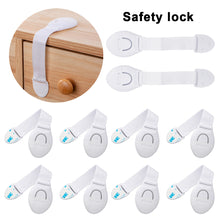 Load image into Gallery viewer, 10Pcs Baby Cabinet Locks Strap Drawer Lock Child Anti Opening Refrigerator Lock Home Baby Anti Pinch Safety Protection Buckle